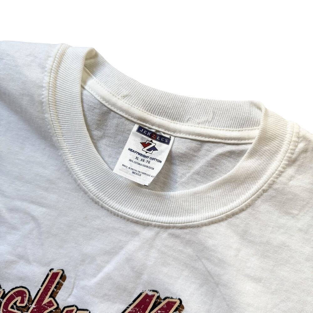 Vintage 90s Rocky Mountain National Park Wolf T Shirt XL Jerzees Colorado Nature - Picture 4 of 4
